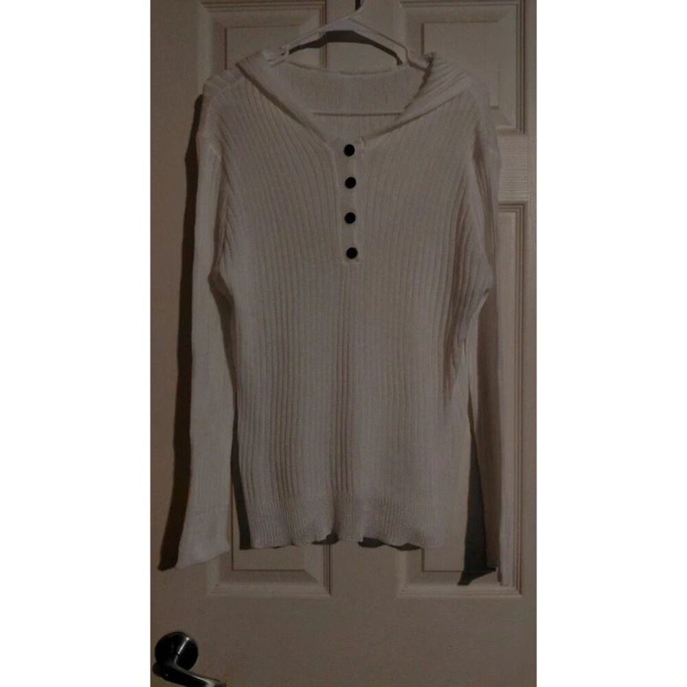 White sweater hoodie